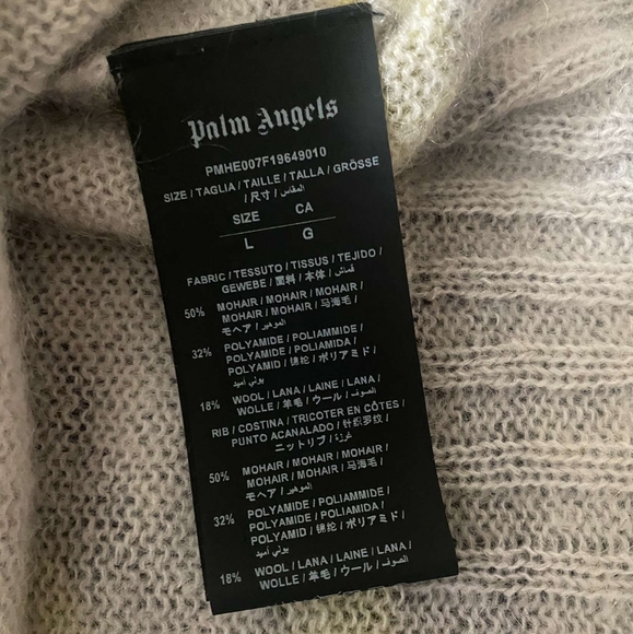 Palm Angels Melted Stripe Mohair Sweater - Picture 5 of 5